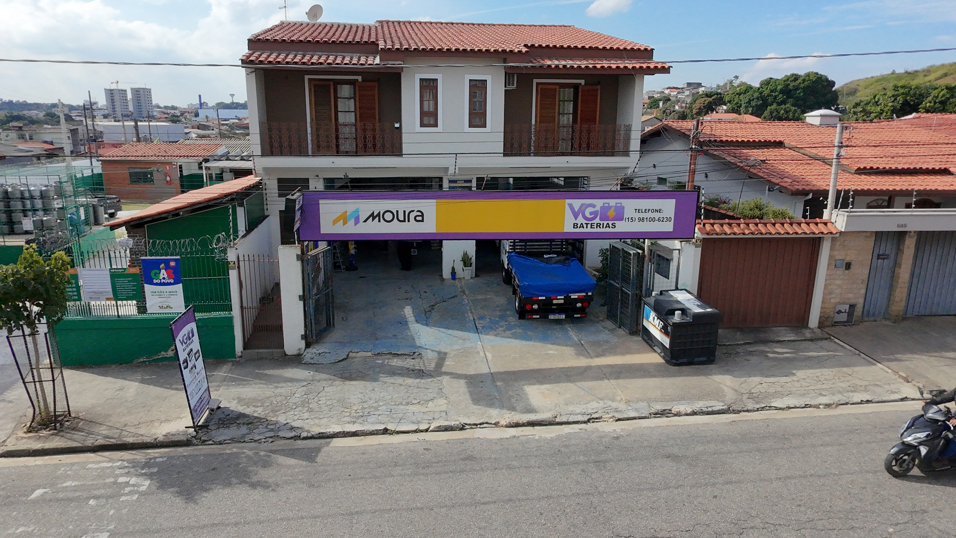 Fachada da loja VG Baterias
